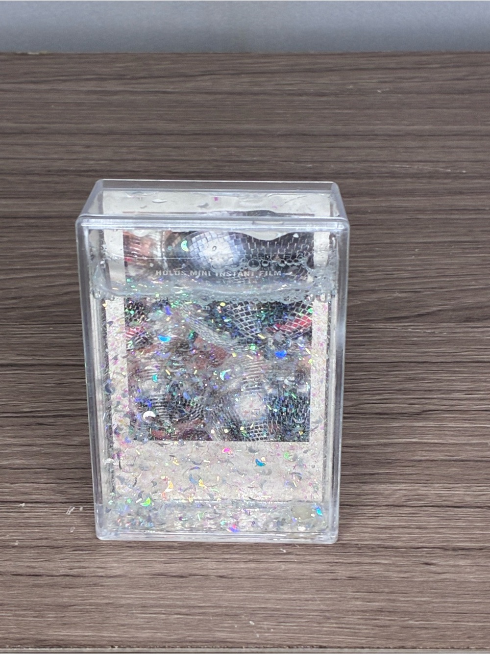 🐼 3/$25 NWT UO Silver Moon Glitter Water Case for Fuji Instax Mini Film